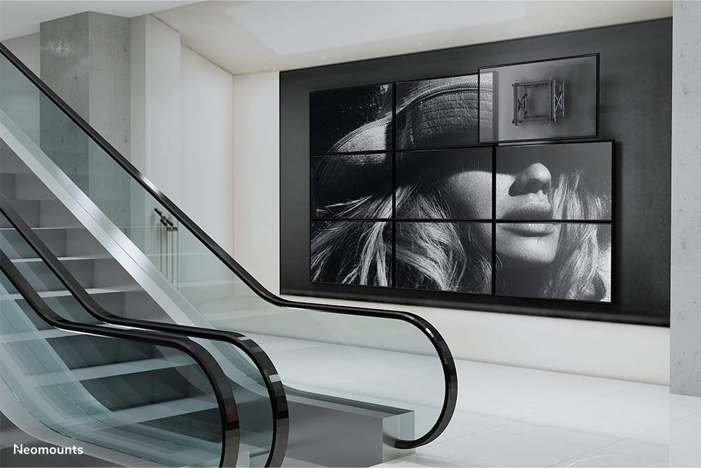 Neomounts WL95-800BL1 Supporto videowall da parete 42-70" - Pop-out - max 35 kg